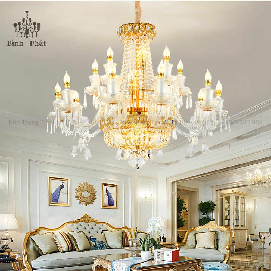Đèn Chùm Pha Lê Tân Cổ Điển 5007/15