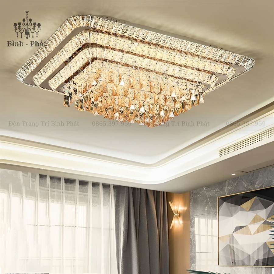Đèn Ốp Trần Pha Lê 789