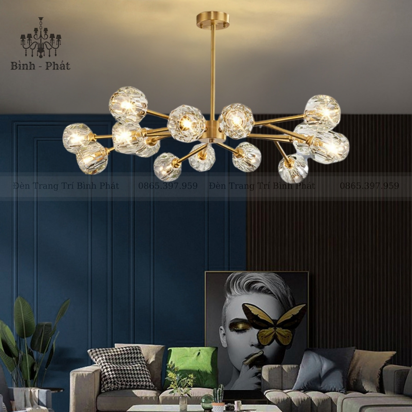 Đèn Chùm Hera Hiện Đại 074