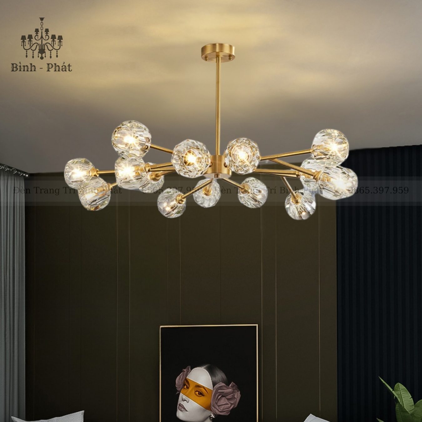 Đèn Chùm Hera Hiện Đại 074