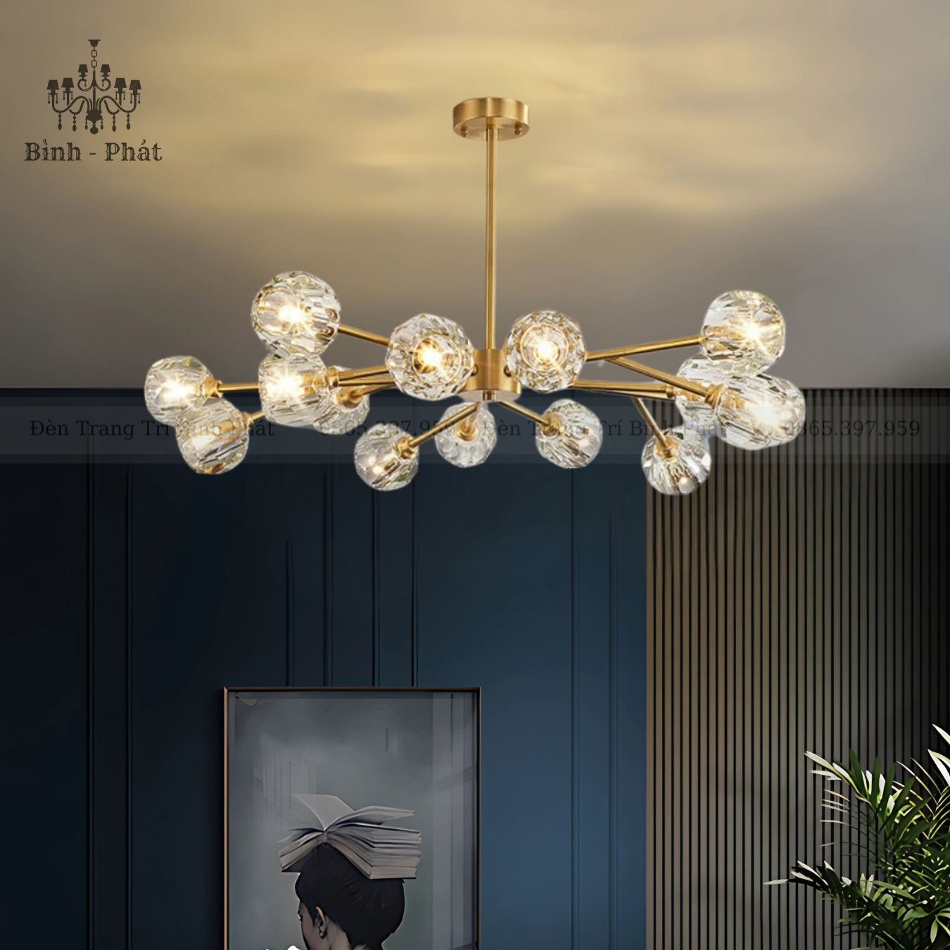 Đèn Chùm Hera Hiện Đại 074