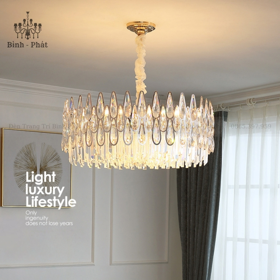 Đèn Chùm Pha Lê Giọt Nước 958