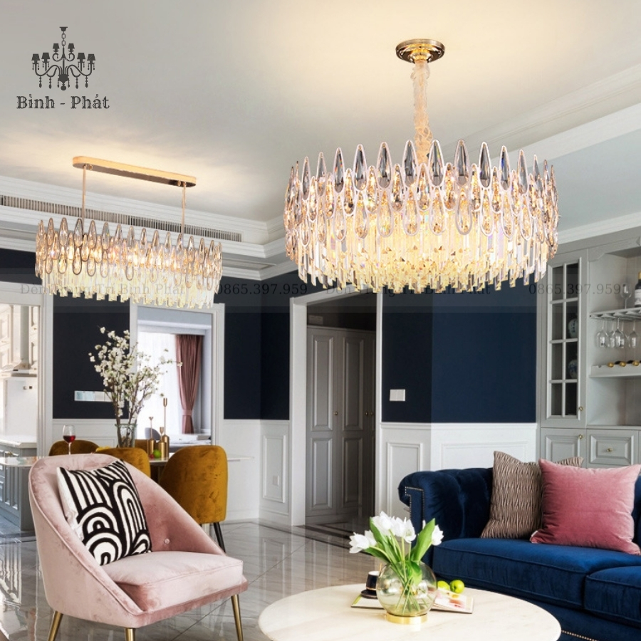 Đèn Chùm Pha Lê Giọt Nước 958