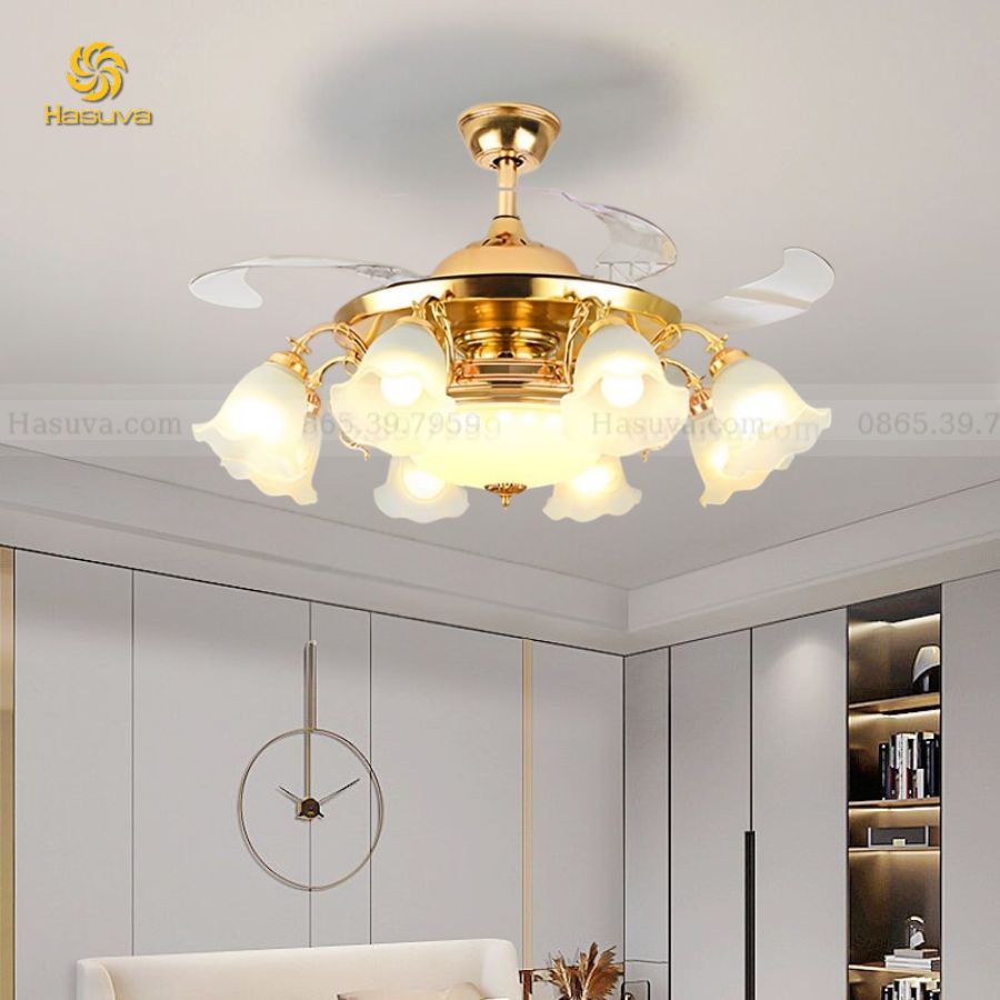 Quạt Cụp Xòe Chao Hoa 991