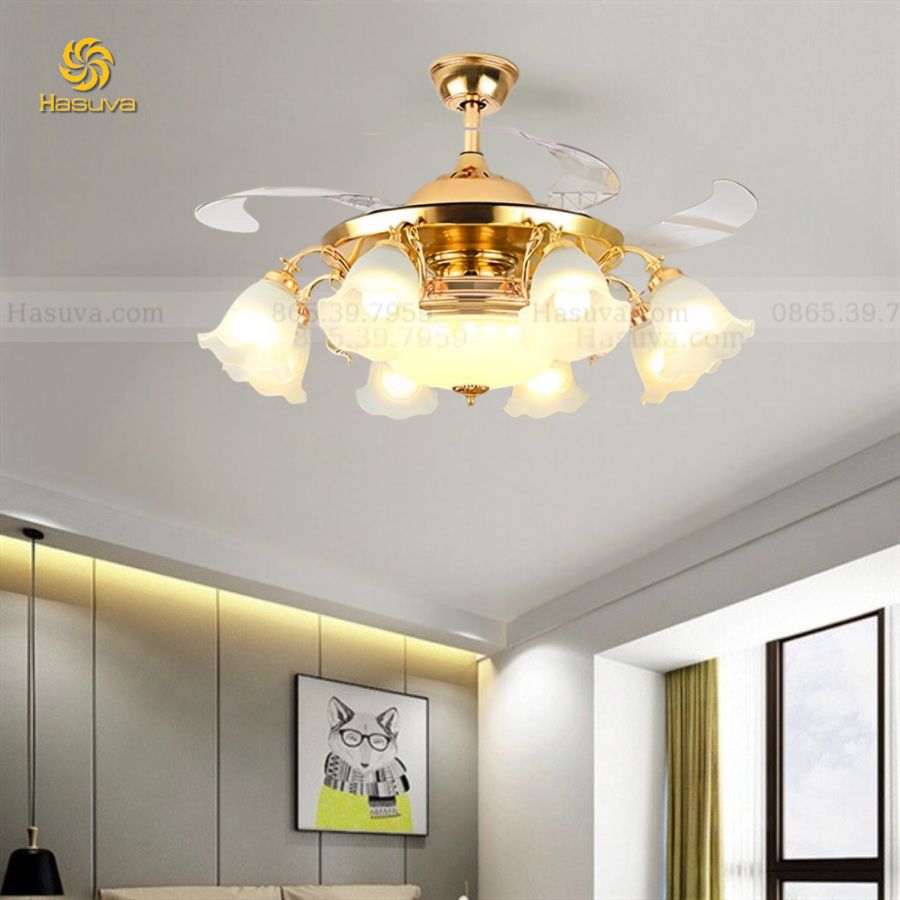 Quạt Cụp Xòe Chao Hoa 991